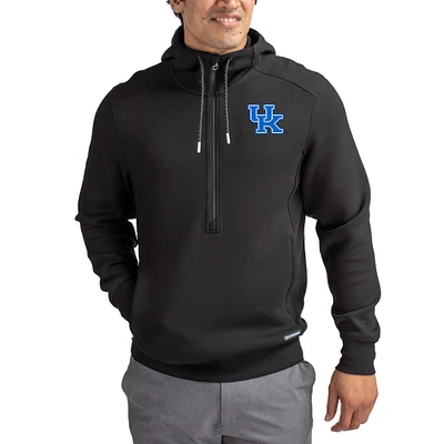 Men's Cutter & Buck Kentucky Wildcats Roam Eco Recycled Half-Zip Pullover Hoodie