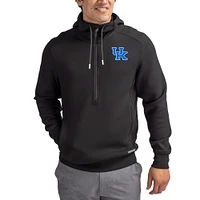 Men's Cutter & Buck Kentucky Wildcats Roam Eco Recycled Half-Zip Pullover Hoodie