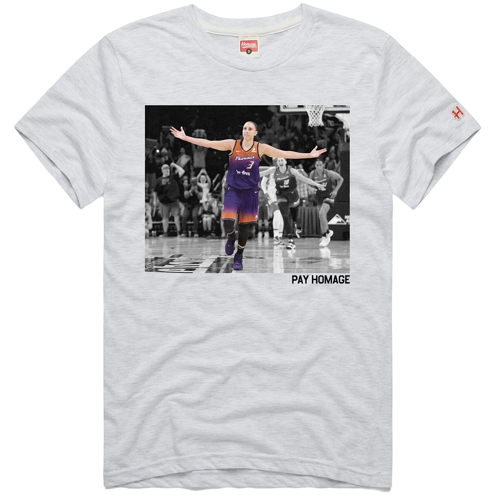 Unisex Homage Diana Taurasi Ash Phoenix Mercury Pay T-Shirt
