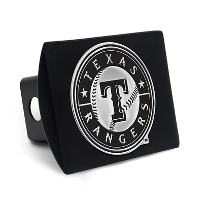 WinCraft Texas Rangers Premium Metal Chrome Logo Hitch Cover