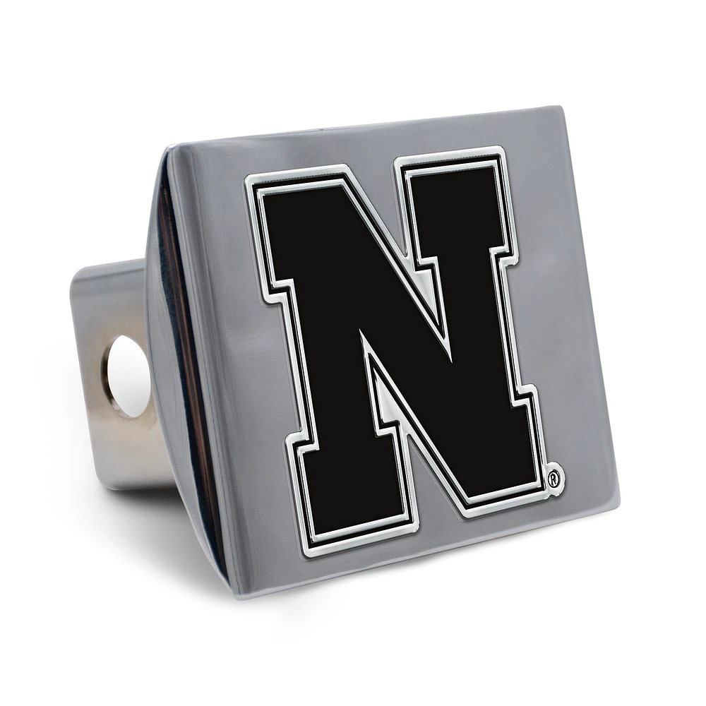 WinCraft Nebraska Huskers Premium Metal Chrome Hitch Cover
