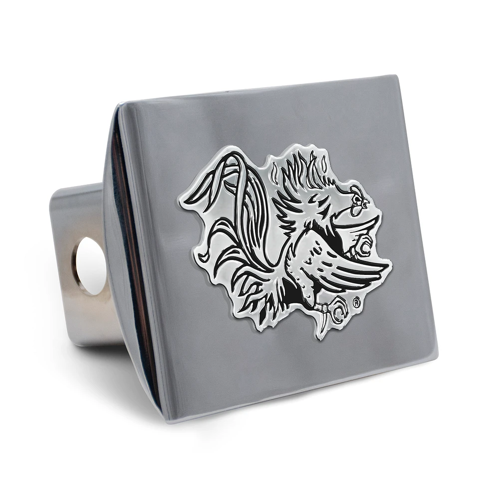 WinCraft South Carolina Gamecocks Premium Metal Chrome Hitch Cover