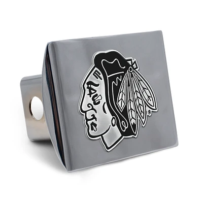 WinCraft Chicago Blackhawks Premium Metal Chrome Hitch Cover
