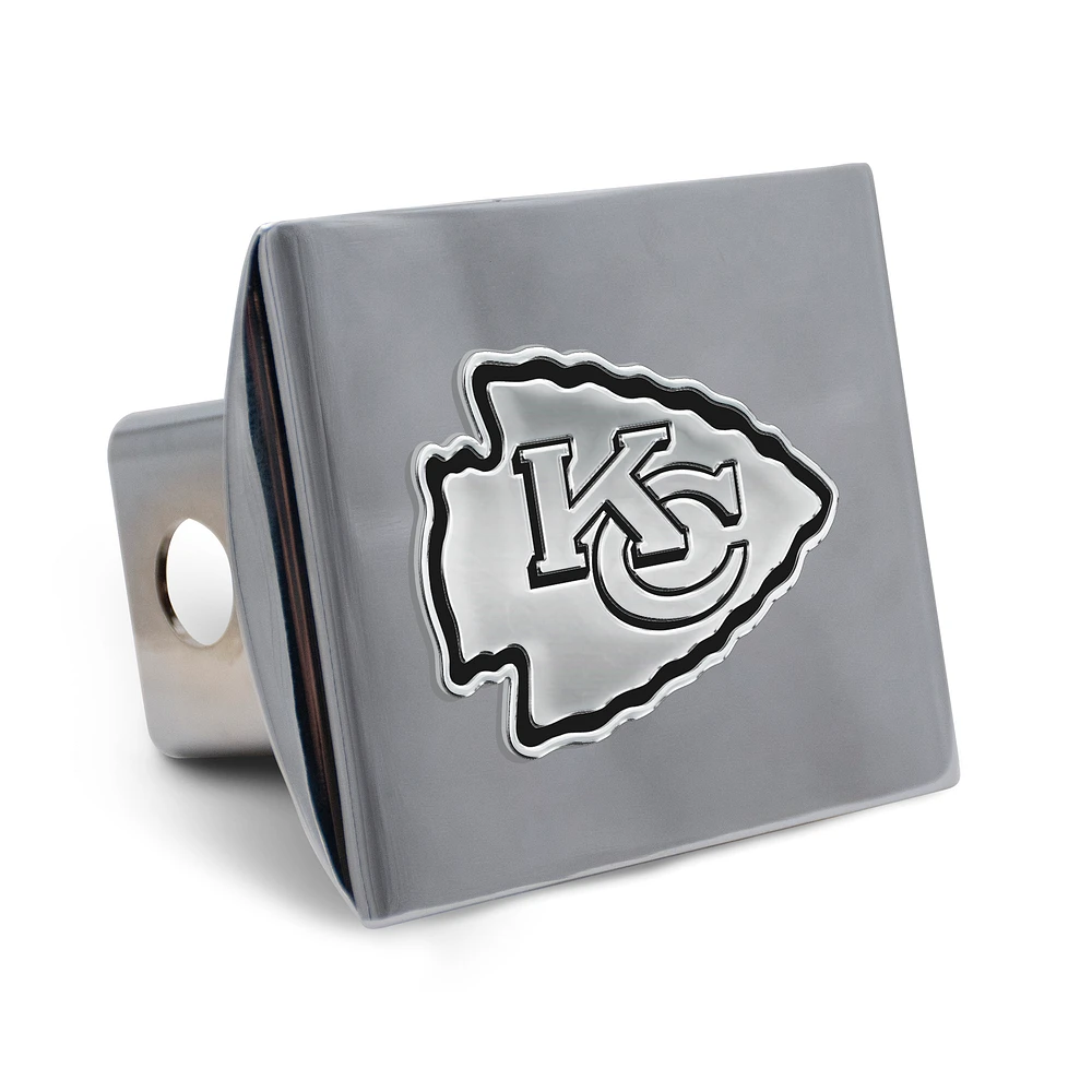 WinCraft Kansas City Chiefs Premium Metal Chrome Hitch Cover
