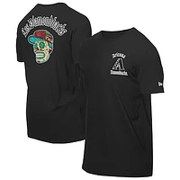 Men's New Era Black Arizona Diamondbacks Sugar Skulls T-Shirt