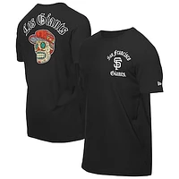 Men's New Era Black San Francisco Giants Sugar Skulls T-Shirt