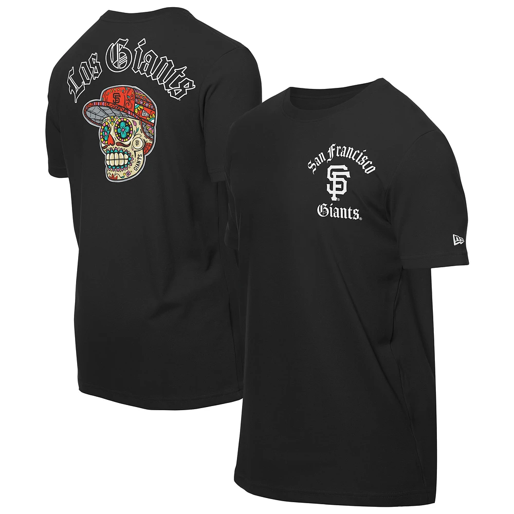 Men's New Era Black San Francisco Giants Sugar Skulls T-Shirt