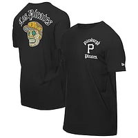 Men's New Era Black Pittsburgh Pirates Sugar Skulls T-Shirt