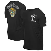 Men's New Era Black Pittsburgh Pirates Sugar Skulls T-Shirt
