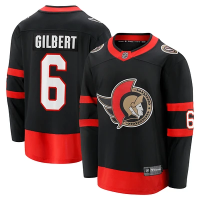 Men's Fanatics Dennis Gilbert Black Ottawa Senators Home Breakaway Jersey