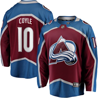 Men's Fanatics Charlie Coyle Burgundy Colorado Avalanche Home Breakaway Jersey