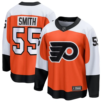 Men's Fanatics Givani Smith Orange Philadelphia Flyers Home Breakaway Jersey