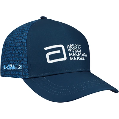 Unisex BOCO Gear  Black World Marathon Majors Running Adjustable Trucker Hat