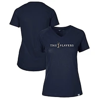 Women's Levelwear  Navy THE PLAYERS Ariya Raglan V-Neck T-Shirt