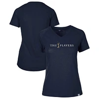 Women's Levelwear  Navy THE PLAYERS Ariya Raglan V-Neck T-Shirt