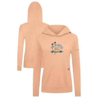 Women's Levelwear  Heather Orange THE PLAYERS Relay Pullover Hoodie