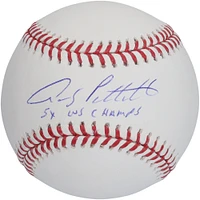 Andy Pettitte New York Yankees Autographed Baseball with "5X Champs" Inscription
