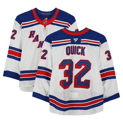 Jonathan Quick New York Rangers Game-Used #32 White Set 3 Jersey from the 2024-25 NHL Season