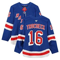 Vincent Trocheck New York Rangers Game-Used #16 Blue Set 3 Jersey from the 2024-25 NHL Season