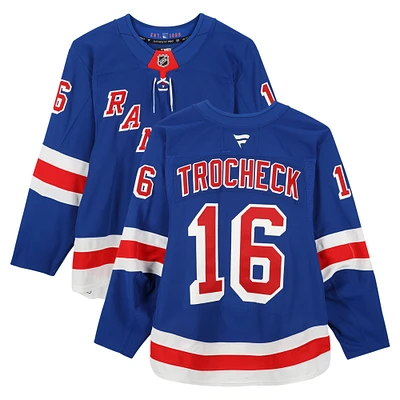 Vincent Trocheck New York Rangers Game-Used #16 Blue Set 3 Jersey from the 2024-25 NHL Season