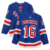 Vincent Trocheck New York Rangers Game-Used #16 Blue Set 3 Jersey from the 2024-25 NHL Season