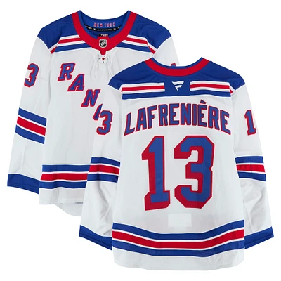 Alexis Lafreniere New York Rangers Game-Used #13 Set 3 Jersey from the 2024-25 NHL Season