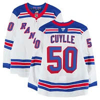 Will Cuylle New York Rangers Game-Used #50 White Set 3 Jersey from the 2024-25 NHL Season