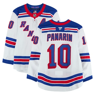 Artemi Panarin New York Rangers Game-Used #10 White Set 3 Jersey from the 2024-25 NHL Season
