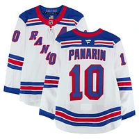 Artemi Panarin New York Rangers Game-Used #10 White Set 3 Jersey from the 2024-25 NHL Season