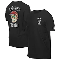 Men's New Era Black Chicago Bulls Sugar Skulls T-Shirt