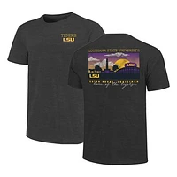 Men's Heather Charcoal LSU Tigers Big & Tall Campus Scene Core T-Shirt
