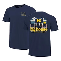 Men's Navy Michigan Wolverines Big & Tall Stadium Gates Hyper Local Core T-Shirt