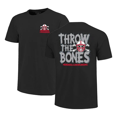Men's Black Nebraska Huskers Big & Tall Throw the Bones Hyper Local Core T-Shirt