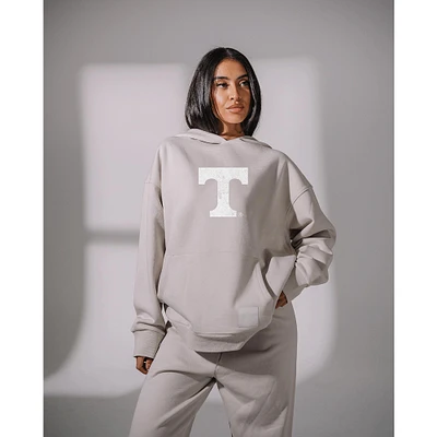 Women's KadyLuxe  Gray Tennessee Volunteers Boyfriend Pullover Hoodie