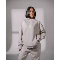 Women's KadyLuxe  Gray Arizona State Sun Devils Boyfriend Pullover Hoodie
