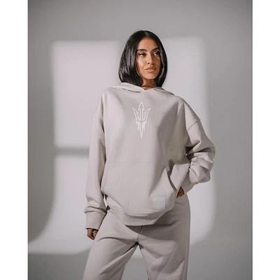 Women's KadyLuxe  Gray Arizona State Sun Devils Boyfriend Pullover Hoodie