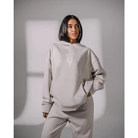 Women's KadyLuxe  Gray Arizona State Sun Devils Boyfriend Pullover Hoodie