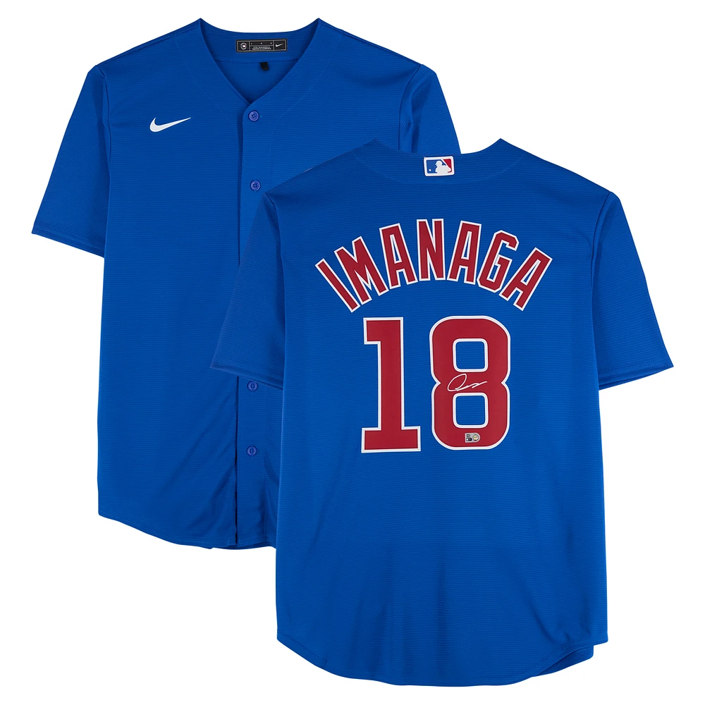 Shota Imanaga Chicago Cubs Autographed Royal Nike Replica Jersey