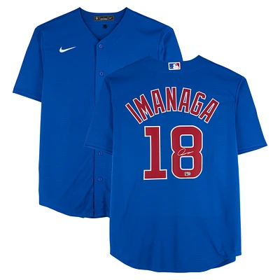 Shota Imanaga Chicago Cubs Autographed Royal Nike Replica Jersey
