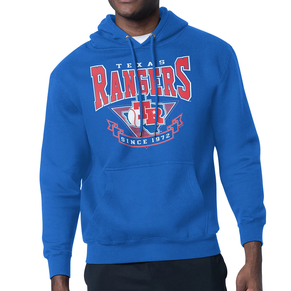 Men's Starter Royal Texas Rangers 80's Inspired Team Fleece Hoodie