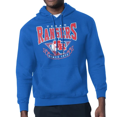 Men's Starter Royal Texas Rangers 80's Inspired Team Fleece Hoodie