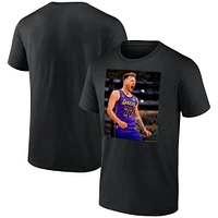 Men's Luka Dončić Black Los Angeles Lakers Game Frames T-Shirt