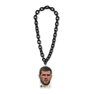 WinCraft T.J. Watt Pittsburgh Steelers Big Chain Necklace