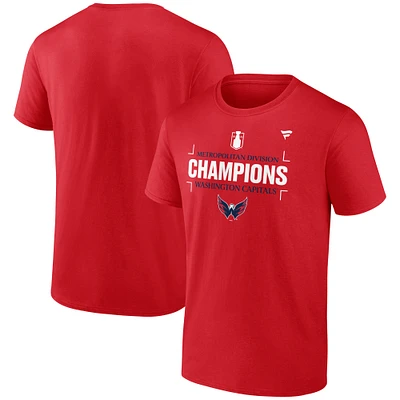 Men's Fanatics  Red Washington Capitals 2025 Metropolitan Division Champions T-Shirt