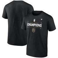 Men's Fanatics  Black Vegas Golden Knights 2025 Pacific Division Champions T-Shirt