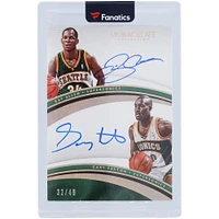 Ray Allen and Gary Payton Seattle Supersonics Autographed 2016-17 Panini Immaculate Collection Dual Auto #38 #32/49 Card