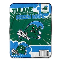 Chad & Jake Tulane Green Wave 30" x 40" Comic Theme Baby Blanket