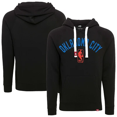 Unisex Sportiqe  Heather Black Oklahoma City Thunder Olsen Tri-Blend Pullover Hoodie