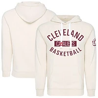 Unisex Sportiqe  Cream Cleveland Cavaliers Olsen Tri-Blend Pullover Hoodie