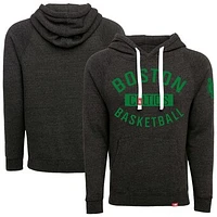 Unisex Sportiqe  Black Boston Celtics Olsen Tri-Blend Pullover Hoodie